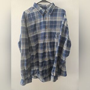 Eddie Bauer Long Sleeve Button Up Plaid Shirt